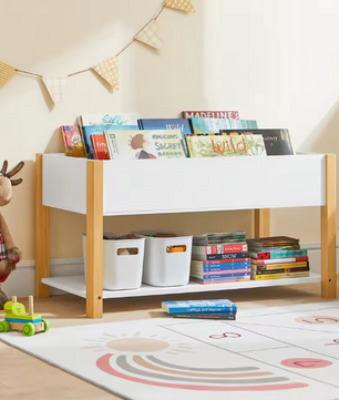 Kinderboekenkast met Speelgoedplank – 85×45×42 cm