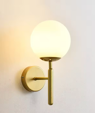 Nordic Glazen Wandlamp – Minimalistische LED Sfeerverlichting voor Woon- & Slaapkamer