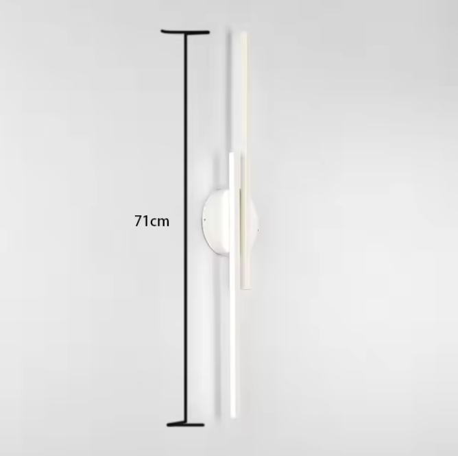LED Wandlamp Dubbellijn – Moderne Acryl Wandverlichting voor Woonkamer, Slaapkamer & Gang