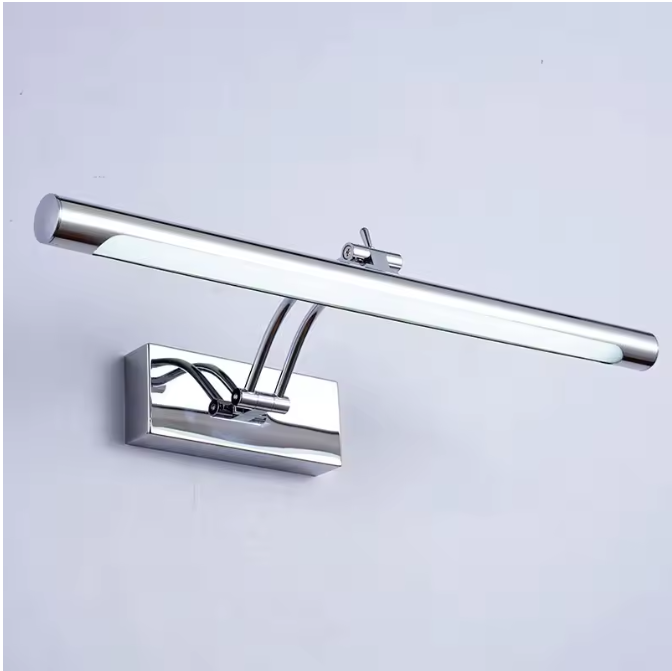 Moderne LED Badkamer Wandlamp – Roestvrij Staal & Waterdicht met Schakelaar
