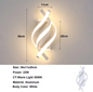 Moderne LED Wandlamp 22W – Witte Wandkandelaar met Spiraal Design