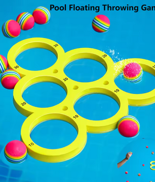 Zwembad Drijvend Werpspel – Complete Set met 10 Ballen, Voor Kinderen & Volwassenen