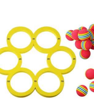 Zwembad Drijvend Werpspel – Complete Set met 10 Ballen, Voor Kinderen & Volwassenen