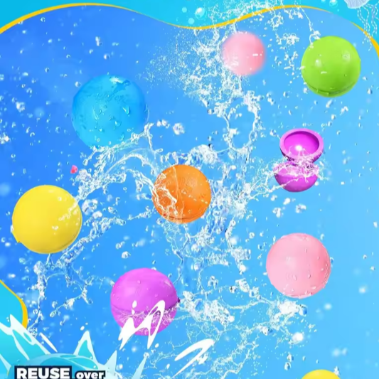 Herbruikbare Zelfsluitende Waterballonnen – Snelvullend Siliconen Waterspeelgoed voor Zomerplezier