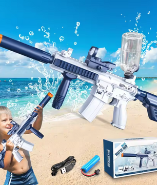 Elektrisch Waterpistool – Automatisch Watergeweer, Oplaadbaar & Krachtige Waterstraal, Ideaal voor Buitenplezier