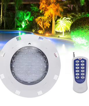 RGB LED Onderwater Zwembadlamp – 29,5 cm, 7 Kleuren & 11 Lichtmodi, IP68 Waterdicht, Inclusief Afstandsbediening