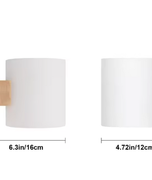 Moderne Houten Wandlamp – E27 LED Verlichting voor Slaapkamer, Hal & Trap