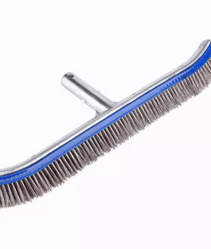 Zwembad Stalen Reinigingsborstel – 44 cm Breed, Aluminium Frame & Roestvrijstalen Borstelharen
