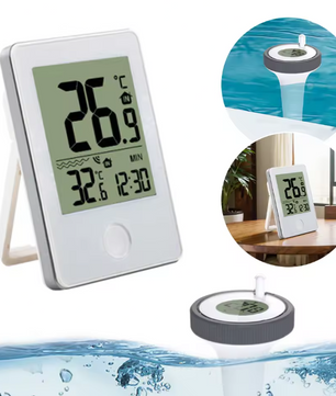 Draadloze Digitale Drijvende Zwembadthermometer – LCD Display & Nauwkeurige Temperatuurmeting
