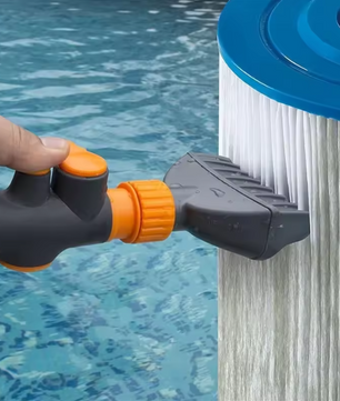 Handheld Zwembad Filter Reinigingsborstel – Cartridge Cleaner voor Zwembad, Spa & Hot Tub