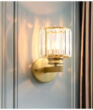 Moderne Kristallen Wandlamp – Luxe LED Verlichting voor Slaapkamer & Woonkamer