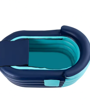 Opblaasbare Badkuip voor Volwassenen – Met Ergonomische Rugleuning, 4 Kamers & Draadloze Oplaadbare Luchtpomp