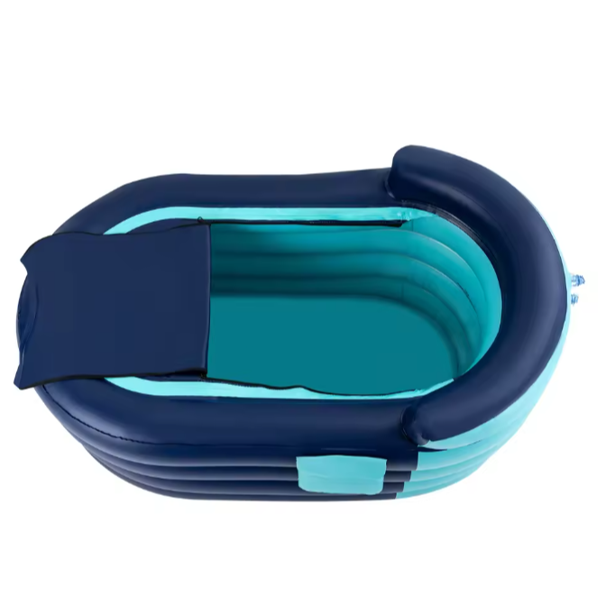Opblaasbare Badkuip voor Volwassenen – Met Ergonomische Rugleuning, 4 Kamers & Draadloze Oplaadbare Luchtpomp