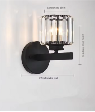 Moderne Kristallen Wandlamp – Luxe LED Verlichting voor Slaapkamer & Woonkamer