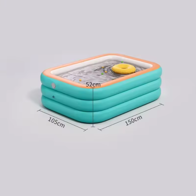 Opblaasbaar Familiezwembad – Duurzaam PVC & Comfortabel Ontwerp voor Tuin en Buitenplezier