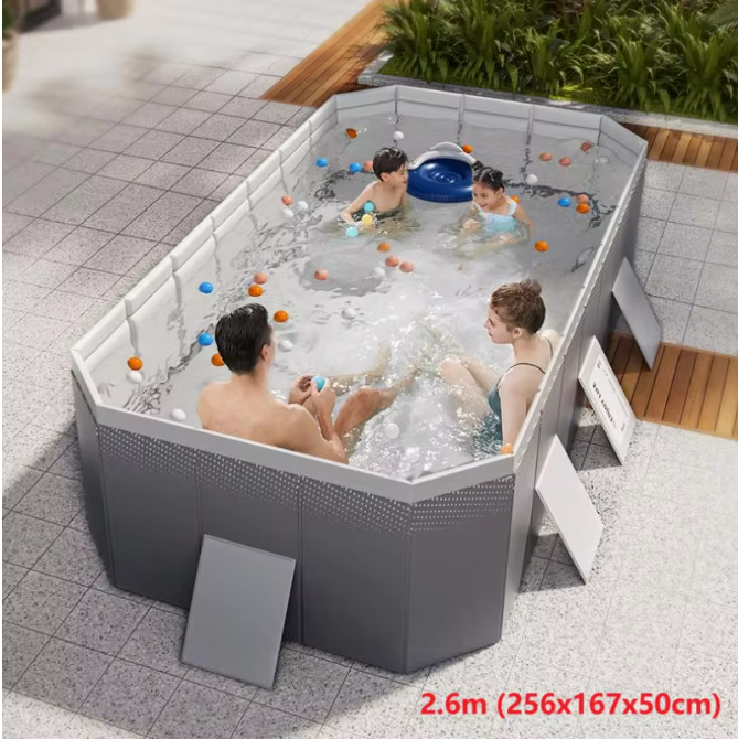 Opvouwbaar PVC Familiezwembad – Stevig Niet-Opblaasbaar Ontwerp voor Tuin & Buitenplezier