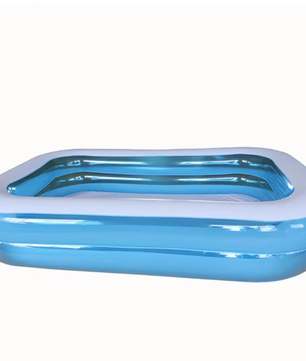 Opblaasbaar Familiezwembad – PVC, Rechthoekig, Comfortabel en Duurzaam voor Kinderen en Volwassenen