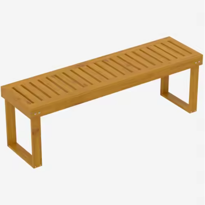 Set van 2 Teakhouten Tuinbanken – Massief Grenenhout, 300 kg Draagvermogen, 132 cm Breed
