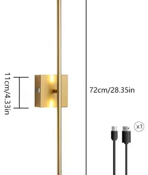 Moderne Oplaadbare LED Wandlamp – Bedradingsvrije Verlichting met Afstandsbediening