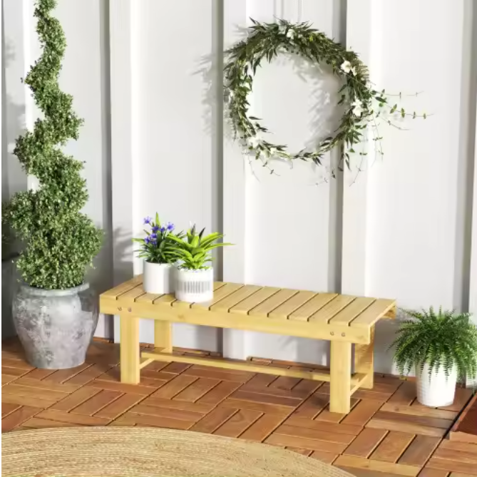 2-zits Tuinbank van Massief Hout – Waterdicht, Duurzaam & Compact, 110 cm Breedte