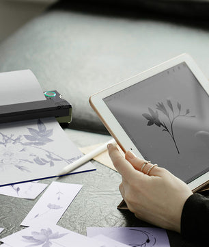 Draadloze Thermische Tattoo Stencilprinter met Transferpapier – Compatibel met Telefoon en PC