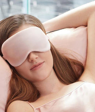 Zijden Slaapmasker – Lichtdicht Oogmasker met Verstelbare Band