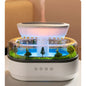 Aroma Luchtbevochtiger met Regendruppel Effect en LED Licht – Ultrasone Diffuser met Witte Ruis