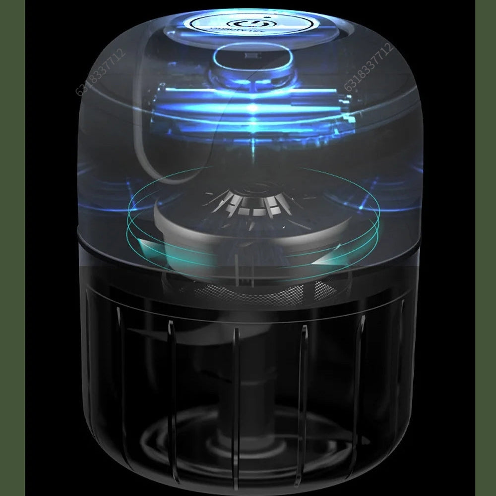 USB Draadloze Elektrische Knoflookstamper 250 ml – Compacte Groentehakker met 6 Messen