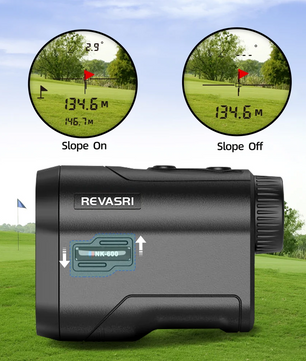 Golf Laser Afstandsmeter 600m – Hellingscompensatie, Trilling en USB-C Oplaadbaar