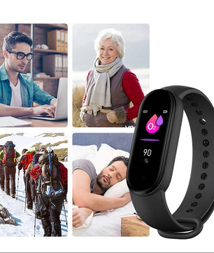 Smartwatch Fitness Armband – Hartslagmeter, Bloeddruk en Waterdichte Sport Tracker