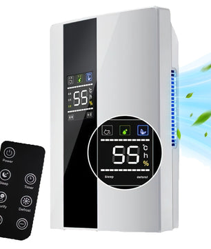 2-in-1 Luchtontvochtiger en Luchtreiniger met Afstandsbediening – Ionisator en Vochtigheidsdisplay