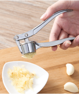 RVS Knoflookpers – Handmatige Knoflook Crusher en Squeezer voor Keuken