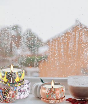 24-delige Klassieke Geurkaarsen Set – Sfeervolle Kaarsen in Glas voor Decoratie en Cadeau