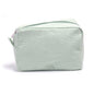 Seersucker Make-up Tas met Ruches – Gestreepte Cosmetische Reistas met Rits