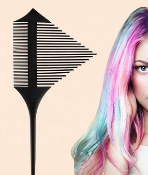 Dubbelzijdige Highlights Kam – Driehoekige Haarverf Kam met Dichte Tanden voor Nauwkeurige Styling