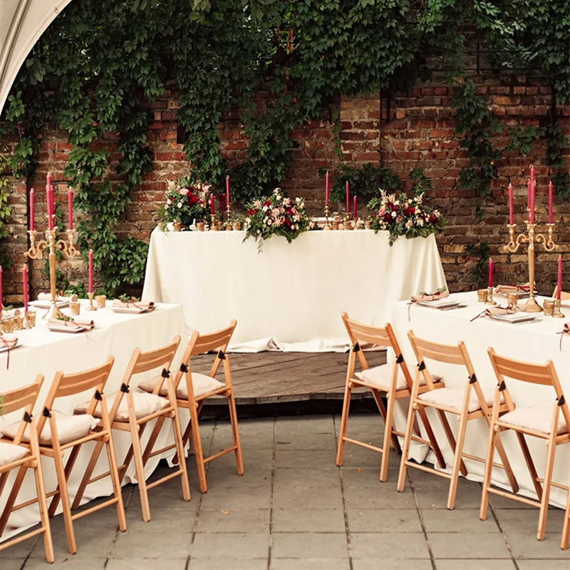 Rechthoekig Satijnen Tafelkleed – Elegant Tafelkleed voor Feesten en Diners