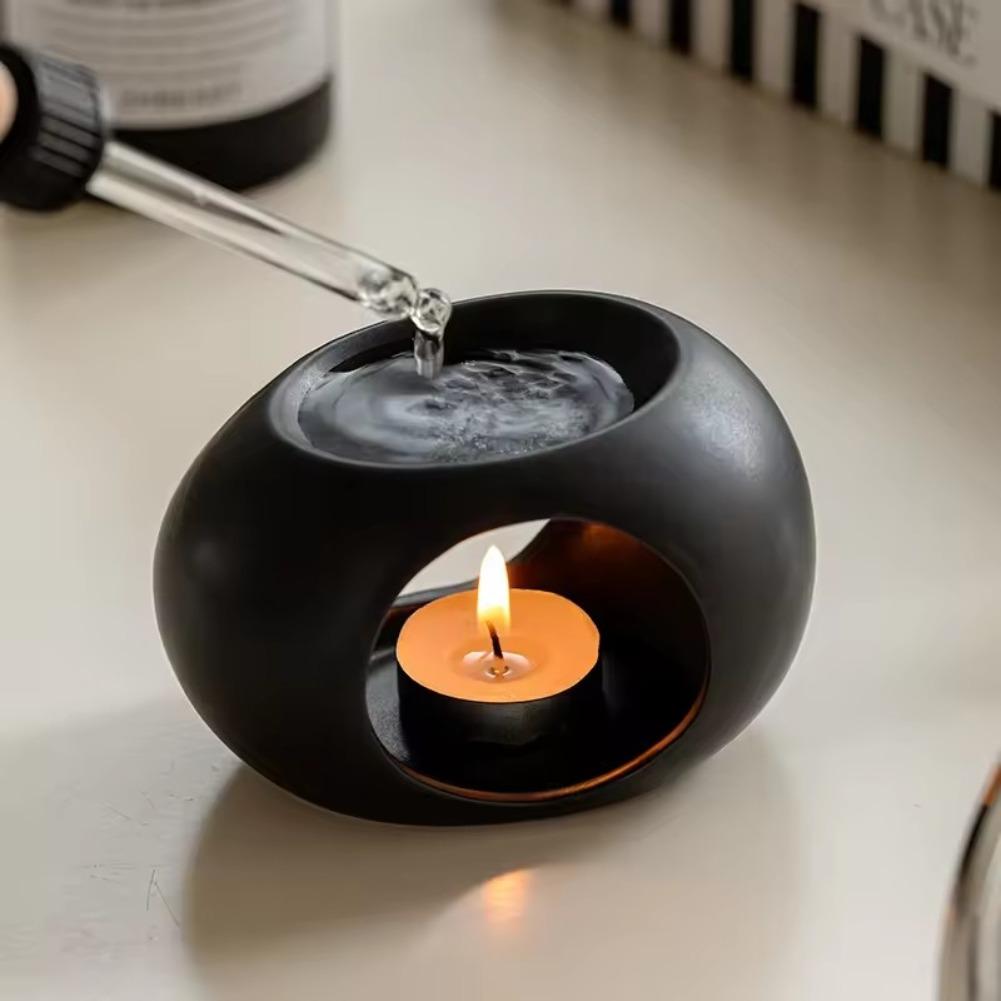 Keramische Aromatherapiebrander – Olieverspreider en Kaarsverwarmer voor Sfeervolle Decoratie