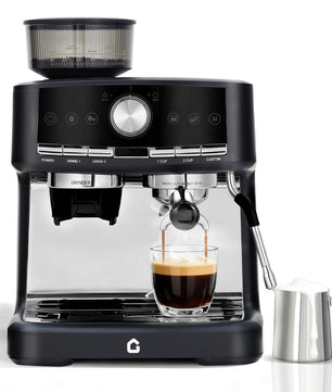 Espressomachine 20 Bar met Molen en Melkopschuimer