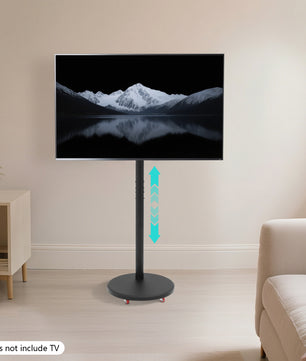 Mobiele TV Standaard 10–42 inch – Draaibaar en In Hoogte Verstelbaar met Wielen
