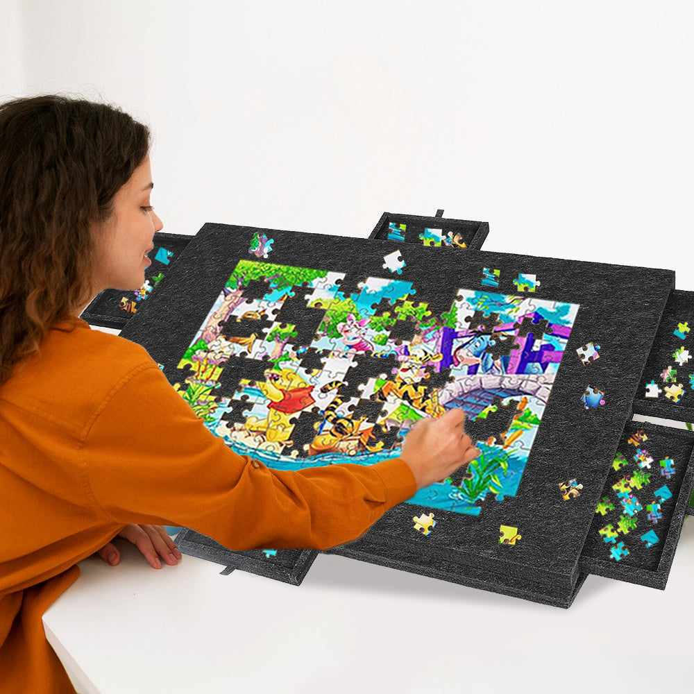 Puzzelbord met 6 Laden – Draagbare Puzzeltafel voor 1000 Stukjes