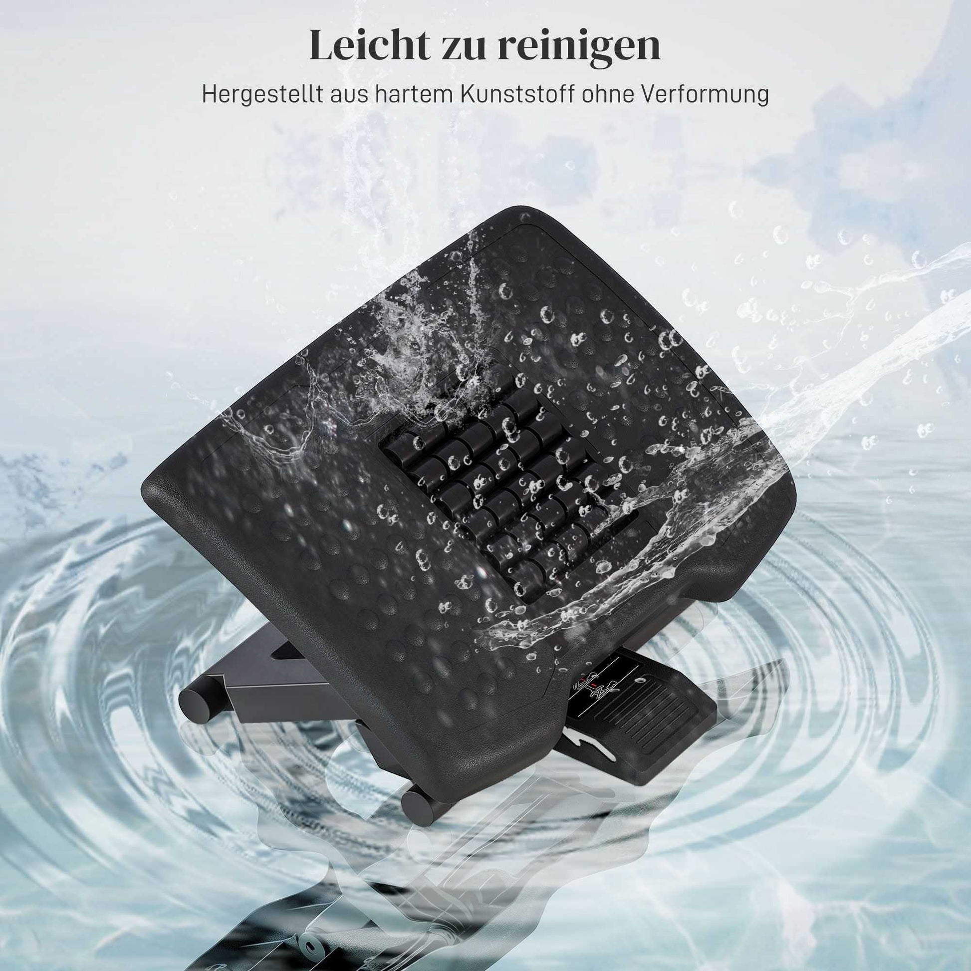 Verstelbare Ergonomische Voetenbank met Massagefunctie – Antislip Voetensteun voor Onder Bureau en Kantoor