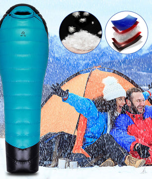 Ultralichte Ganzendons Slaapzak – Waterdichte Mummie Slaapzak voor Camping en Backpacken
