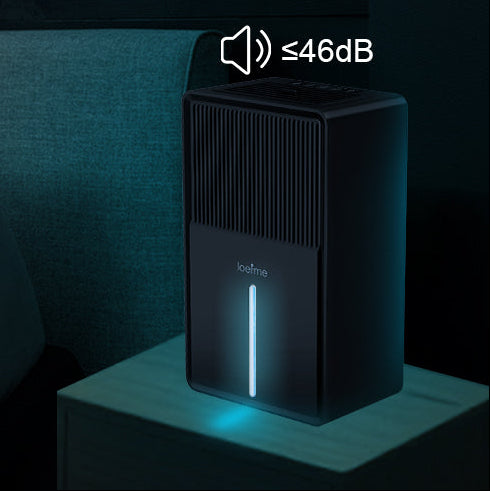 Compacte Luchtontvochtiger 3L – Stil met Luchtreiniging, Droogfunctie en RGB Verlichting