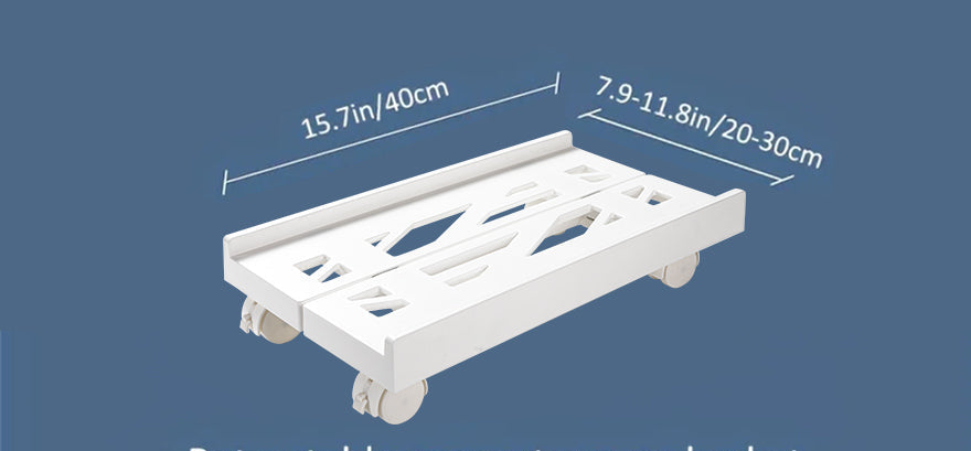 Verstelbare PC Torenstandaard met Wielen – Mobiele CPU Houder voor Onder Bureau