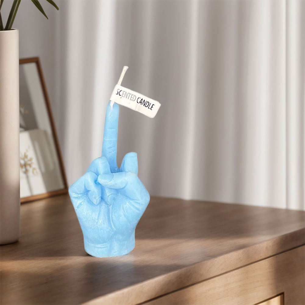 Grappige Geurkaars Middelvinger – Sojawas Aromatherapie Kaars met Uniek Design voor Decoratie