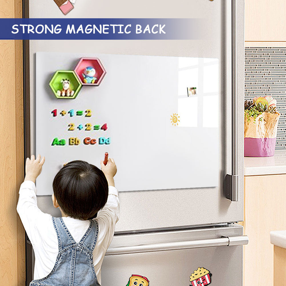 Magnetisch Whiteboard Sticker voor Muur – Droog Uitwisbaar Contactpapier met Accessoires voor Kantoor, Lesgeven en Thuis
