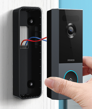 5MP Ultra HD Draadloze Video Deurbel met Camera – 2.4/5G WiFi, PIR Bewegingsdetectie, 2-Weg Audio en Lange Batterijduur