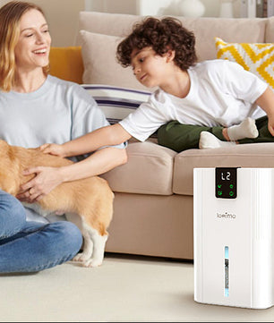 Compacte Luchtontvochtiger 2800 ml – Stil met Touch Display, Timer en RGB Verlichting