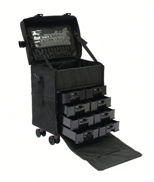 Professionele Make-up Trolley met 8 Laden – Rollende Cosmetische Koffer met Wielen