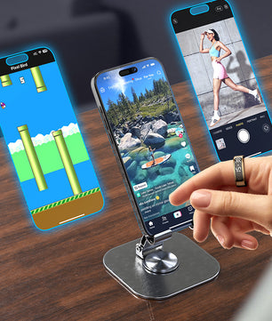 Slimme Ring met Touch Display en Draadloos Opladen – Gezondheidsmonitor en Waterdicht